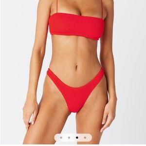 Red Gigi C Reagan bikini bottom